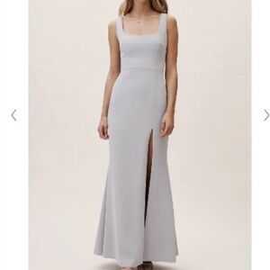 Elegant Gray Sleeveless Maxi Dress